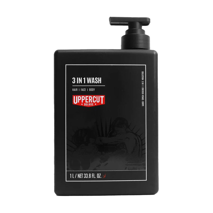 Чоловічий шампунь для волосся 3 в 1 Uppercut Deluxe 3 in 1 Wash, 1 л